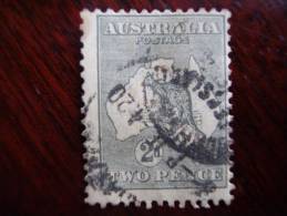 AUSTRALIA 1913 KANGAROO  TWO PENNY  GREY USED. - Gebraucht