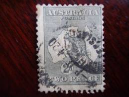 AUSTRALIA 1913 KANGAROO  TWO PENNY  GREY USED. - Used Stamps