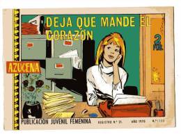 LIVRE - B.D. AZUCENA - DEJA QUE MANDE EL CORAZON - Publication Juvenil Femenina - ANO 1970 - N°1155 - Other & Unclassified
