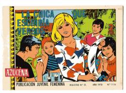 LIVRE - B.D. AZUCENA -LA CHICA QUE ESCRIBIA VERSOS - Publication Juvenil Femenina - ANO 1970 - N°1156 - Otros & Sin Clasificación