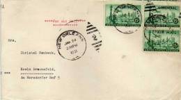 434 - Carta New Orleans 1951, Estados Unidos - Lettres & Documents