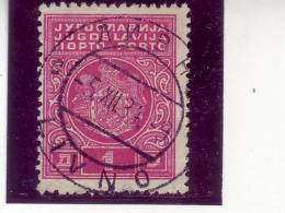 COAT OF ARMS-PORTO-1 D-POSTMARK-LIVNO-BOSNIA AND HERZEGOVINA-YUGOSLAVIA-1931 - Portomarken