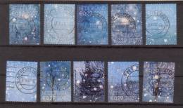 Nederland 2007 Nvph Nr 2530 Tm 2539, Mi Nr 2531 - 2540, Decemberzegels, Christmas - Gebraucht