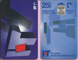 PHONECARD - Croatian Telecommunications, 25 Imp., Croatia - Telecom