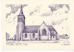 CPM       59     ARLEUX        EGLISE      DESSIN YVES DUCOURTIOUX - Arleux