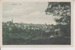 Dahlen In Sachsen Kinder Blocken Auf Die Stadt Wohnhäuser Sw Um 1920 - Dahlen