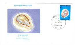 Premier Jour D´ Emission, FDC: Polynesie Française, Papeete, Coquillage Erosaria Obvelata, 13-04-78 (13-1402) - FDC