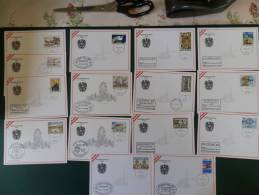 DOOS/OOST/LOT4      15 CP EMIS PAR LA POSTE - Cartas & Documentos