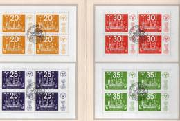 Gedenkblatt Stockholmia Schloß Schweden Gbl.1/74, EK + Block 2/5 ** 20€ UPU-Kongreß M/s Bloc Philatelic Sheet Bf Sverige - Fogli Completi