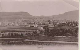 Litho Ebingen Fabrikgelände Schornstein Panorama Sw 3.1.1910 Nach Geneve Suisse - Albstadt