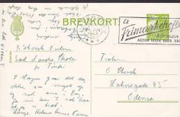 Denmark Postal Stationery Ganzsache Entier 15 Ø Karavelle (144) HADERSLEV 1943 To ODENSE (2 Scans) - Ganzsachen