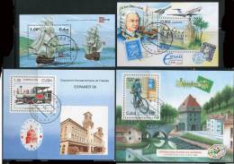 Cuba - Stamp Shows - 4 Blocks - Hojas Y Bloques