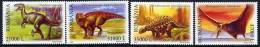 ROMANIA 2005  Prehistoric Creatures MNH / **.  Michel 5908-11 - Unused Stamps