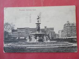 Hartford, CT--Fountain--cancel 1908--Ref PJ -101 - Hartford