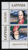 LATVIA ,LETTLAND, LETTONIA    - Europe CEPT 1996 Y - Pair + CORNER  MNH - 1996