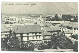 CARTOLINA - OULX - BORGO INFERIORE E BORGO STAZIONE - VIAGGIATA  NEL  1918 - ( RACCOLTA R. GABRIELLI ) - Tarjetas Panorámicas