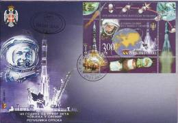 40 YEARS FROM THE FIRST MAN'S FLIGHT TO THE SPACE, Banja Luka, 29.3.2001., Serbian Republic, FDC - Europe