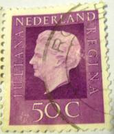 Netherlands 1969 Queen Juliana 50c - Used - Usati