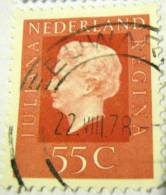 Netherlands 1969 Queen Juliana 55c - Used - Gebraucht