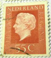 Netherlands 1969 Queen Juliana 55c - Used - Usati