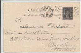 FRANCIA TP PARIS CON MAT EXPOSICION UNIVERSAL DE 1900 - 1900 – París (Francia)