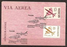 Argentine Argentina 1973 N° 912 + PA 138 O Aérogramme, Avion, Air France, Buenos Aires, Voiture à Cheval, Mouton - Covers & Documents