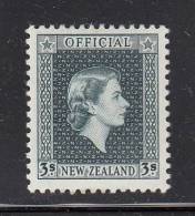 New Zealand MH Scott #O111 3s Queen Elizabeth II, Slate - Service