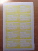 ST - VINCENT 1987 FOOTBALL SOCCER FUSSBALL SHEET Of 10 BARCLAY´S PREMIER LEAGUE CLUB " LEEDS UNITED " PROOF ESSAI - Famous Clubs