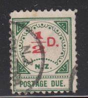 New Zealand Used Scott #J1 1/2p Postage Due - Circle Has 13 Ornaments, 15 Dots Over Small NZ - Strafport