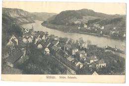 WEHLEN Panorama 1907 Gelaufen - Wehlen