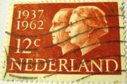 Netherlands 1962 Royal Silver Wedding 12c - Used - Usati