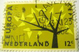 Netherlands 1962 Europa CEPT Tree 12c - Used - Gebraucht
