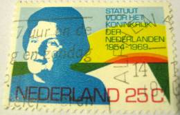 Netherlands 1969 Statute For The Kingdom 25c - Used - Usati