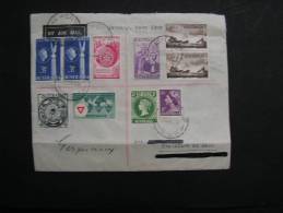 == Australia R-cv. To Gemany 1955  Gefaltet - Lettres & Documents