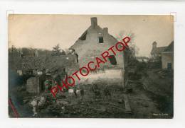 MERKEM-RUE-CARTE PHOTO Allemande-GUERRE 14-18-1WK-BELGIQUE-BELGIEN- - Houthulst