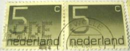 Netherlands 1976 Numerals 5c X2 - Used - Usados