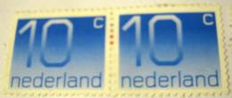 Netherlands 1976 Numerals 10c X2 - Used - Used Stamps