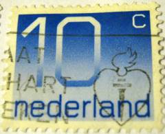 Netherlands 1976 Numerals 10c - Used - Gebraucht