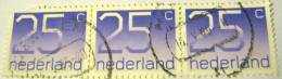 Netherlands 1976 Numerals 25c X3 - Used - Usati