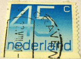 Netherlands 1976 Numerals 45c - Used - Gebraucht