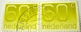 Netherlands 1976 Numerals 60c X2 - Used - Oblitérés