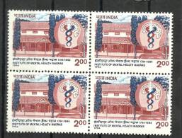 INDIA, 1994, Bicentenary Of Institute Of Mental Health, Block Of 4, MNH, (**) - Ungebraucht