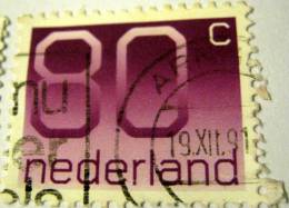 Netherlands 1976 Numerals 80c - Used - Gebruikt