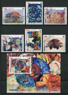 Cuba 2009 - Paintings "Turismo" - Complete Set Of 6 Stamps + 1 Sheet - Gebruikt