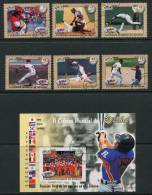 Cuba 2009 - Baseball - Complete Set Of 6 Stamps + 1 Sheet - Gebruikt