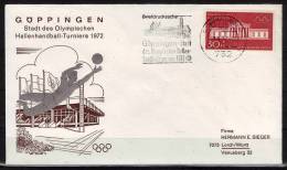 ALLEMAGNE  FDC   Cachet   Goppingen     JO 1972   Hand Ball - Handbal