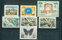 Lebanon 1972 Surcharge In Various Stamps Set Of 7  MNH Very Fine And Scare - Libanon