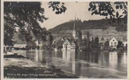 Stein Am Rhein Fachwerkhaus Kirche Gegen Schloss Hohenklingen 10.7.1933 Nach Untermenzing - Stein Am Rhein