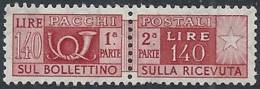 1955-74 ITALIA PACCHI POSTALI STELLE 140 LIRE MNH ** - RR11441 - Paketmarken