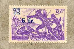 TOGO : Chasseur à L´arc, Et Buffle Mort- Tradition - Coutume- Timbre De 1941 Surchargé Nouvelle Valeur - - Unused Stamps